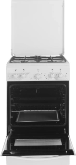Плита Газовая Gefest ПГ 5100-02 0309 белый (металлическая крышка) реш.чугун - купить недорого с доставкой в интернет-магазине