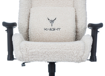 Кресло игровое Knight T1 молочный экомех с подголов. крестов. металл - купить недорого с доставкой в интернет-магазине