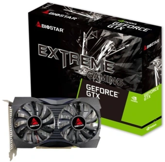Видеокарта Biostar PCI-E 3.0 VN1055XF41 NVIDIA GeForce GTX 1050 4Gb 128bit GDDR5 1354/7000 DVIx1 HDMIx1 DPx1 HDCP Ret - купить недорого с доставкой в интернет-магазине