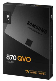 Накопитель SSD Samsung SATA-III 2TB MZ-77Q2T0BW 870 QVO 2.5" - купить недорого с доставкой в интернет-магазине