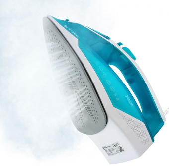 Утюг Vitek 8307-VT-01 2400Вт бирюзовый/белый - купить недорого с доставкой в интернет-магазине