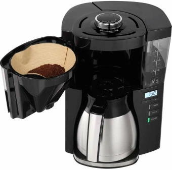 Кофеварка капельная Melitta Look V Therm Timer Black Filter 1000Вт черный/нержавеющая сталь - купить недорого с доставкой в интернет-магазине