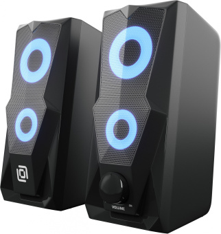 Колонки Оклик OK-127 2.0 черный 6Вт - купить недорого с доставкой в интернет-магазине