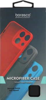Чехол (клип-кейс) BoraSCO для Samsung Galaxy A15 Microfiber Case черный (72894) - купить недорого с доставкой в интернет-магазине