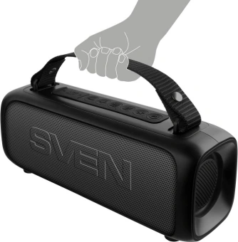 Колонка порт. Sven PS-235 черный 12W 2.0 BT 3600mAh (SV-022075) - купить недорого с доставкой в интернет-магазине