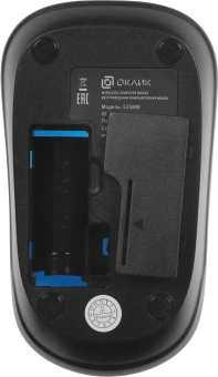 Мышь Оклик 525MW черный/голубой оптическая 1000dpi беспров. USB для ноутбука 3but (1090724) - купить недорого с доставкой в интернет-магазине