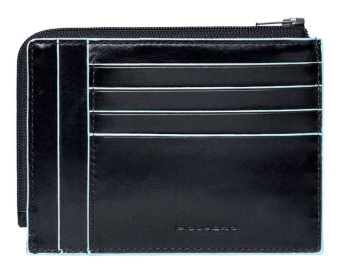 Чехол для кредитных карт Piquadro Blue Square PU1243B2R/N черный натур.кожа - купить недорого с доставкой в интернет-магазине