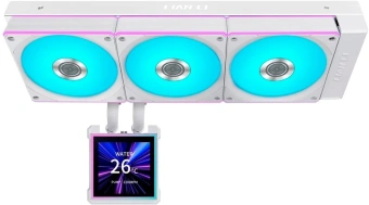 Система водяного охлаждения Lian-Li HydroShift II LCD-S 360CL ARGB Soc-AM5/AM4/1700/1851 белый 4-pin 30dB Al+Cu LCD Ret (G89.GHS2LCDS36CW.R0) - купить недорого с доставкой в интернет-магазине