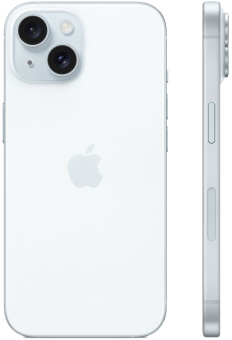 Смартфон Apple A3090 iPhone 15 128Gb голубой моноблок 3G 4G 1Sim 6.1" 1179x2556 iOS 17 48Mpix 802.11 a/b/g/n/ac/ax NFC GPS GSM900/1800 TouchSc Protect - купить недорого с доставкой в интернет-магазине