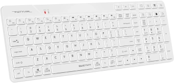 Клавиатура A4Tech FBK27C AS белый USB беспроводная BT/Radio slim Multimedia - купить недорого с доставкой в интернет-магазине