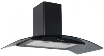 Вытяжка каминная MBS Ruta 190 Glass Black черный стекло управление: кнопочное (1 мотор) - купить недорого с доставкой в интернет-магазине