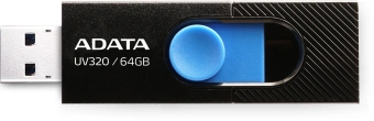 Флеш Диск A-Data 64GB UV320 AUV320-64G-RBKBL USB3.2 черный - купить недорого с доставкой в интернет-магазине