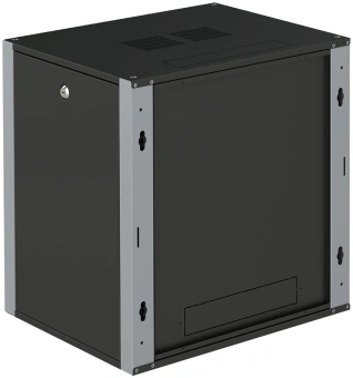 Шкаф коммутационный Sysmatrix (WP 6409.920 ) настенный 9U 600x450мм пер.дв.металл 2 бок.пан. 60кг черный 17кг IP20 - купить недорого с доставкой в интернет-магазине
