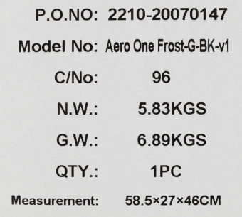 Корпус Aerocool Aero One Frost-G-BK-v1 черный без БП ATX 4x120mm 2x140mm 2xUSB3.0 audio bott PSU - купить недорого с доставкой в интернет-магазине