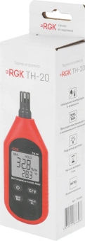 Термогигрометр RGK TH-20 портативный красный/черный (776486) - купить недорого с доставкой в интернет-магазине