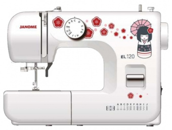 Швейная машина Janome EL120 белый/рисунок - купить недорого с доставкой в интернет-магазине
