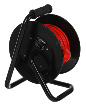 Удлинитель силовой Starwind ST-PSR4.20/G-20 3x1.5кв.мм 4розет. 20м ПВС 20A катушка оранжевый - купить недорого с доставкой в интернет-магазине