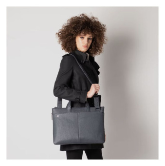 Деловая сумка Piquadro Black Square CA4021B3/BLU4 с отделением для ноутбука синий натур.кожа - купить недорого с доставкой в интернет-магазине