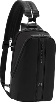 Рюкзак слинг мужской Piquadro Victor CA7174W143/N черный натур.кожа - купить недорого с доставкой в интернет-магазине