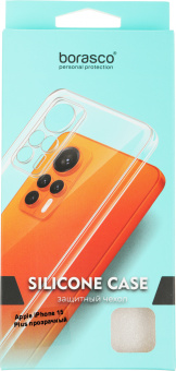 Чехол (клип-кейс) BoraSCO для Apple iPhone 15 Plus прозрачный (72410) - купить недорого с доставкой в интернет-магазине