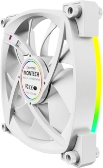 Вентилятор для корпуса Montech RX120 Reverse ARGB 120х120x25 белый 4-pin 27дБ (RX120 PWM WHITE) Ret - купить недорого с доставкой в интернет-магазине