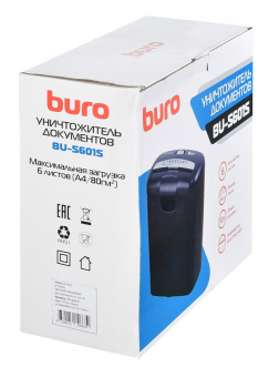Шредер Buro Home BU-S601S (секр.Р-1) ленты 6лист. 10лтр. пл.карты - купить недорого с доставкой в интернет-магазине