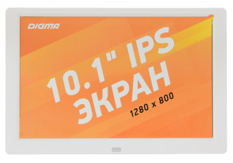 Фоторамка Digma 10.1" PF-1043 1280x800 белый пластик ПДУ Видео - купить недорого с доставкой в интернет-магазине