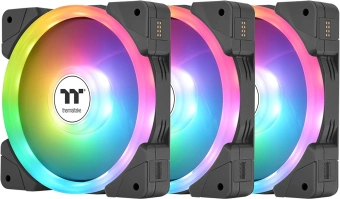 Вентилятор для корпуса Thermaltake Swafan EX12 Reverse ARGB 120х120x25 черный 4-pin 32.5дБ (упак.:3шт) (CL-F167-PL12SW-A) Ret - купить недорого с доставкой в интернет-магазине