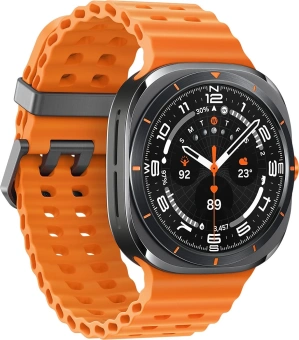 Смарт-часы Samsung Galaxy Watch Ultra LTE 47мм 1.5" AMOLED корп.черный рем.оранжевый (SM-L705FDAACAU) - купить недорого с доставкой в интернет-магазине