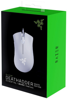 Мышь Razer DeathAdder Essential белый оптическая (6400dpi) USB для ноутбука (5but) - купить недорого с доставкой в интернет-магазине