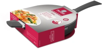 Сотейник Rondell Strike RDA-1399 d=28см (с крышкой) серый - купить недорого с доставкой в интернет-магазине