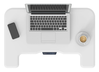 Стол для ноутбука Cactus VM-FDE101 столешница МДФ белый 80x60x123см (CS-FDE101WWT) - купить недорого с доставкой в интернет-магазине