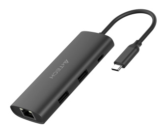 Разветвитель USB-C A4Tech DST-80C 2порт. серый - купить недорого с доставкой в интернет-магазине