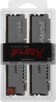 Память DDR5 2x16GB 6800MHz Kingston KF568C34BWEK2-32 Fury Beast RTL Gaming PC5-54400 CL34 DIMM UDIMM 288-pin 1.4В kit dual rank с радиатором Ret - купить недорого с доставкой в интернет-магазине