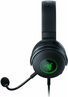 Наушники с микрофоном Razer Kraken V3 HyperSense черный 2м мониторные оголовье (RZ04-03770100-R3M1) - купить недорого с доставкой в интернет-магазине