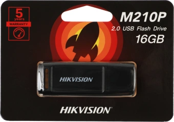 Флеш Диск Hikvision 16GB M210P Hiksemi HS-USB-M210P/16G USB2.0 черный - купить недорого с доставкой в интернет-магазине