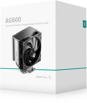 Устройство охлаждения(кулер) Deepcool AG600 нет подсветки Soc-AM5/AM4/1200/1700/1851 серебристый/черный 4-pin 29.22dB Al+Cu 260W 686gr Ret (R-AG600-BKNPMG2-G) - купить недорого с доставкой в интернет-магазине