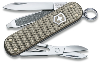 Нож перочинный Victorinox Classic Precious Alox (0.6221.4031G) 58мм 5функц. серый подар.коробка - цена, купить или заказать с доставкой в интернет-магазине Нож перочинный Victorinox Classic Precious Alox (0.6221.4031G) 58мм 5функц. серый подар.коробка - купить недорого с доставкой в интернет-магазине