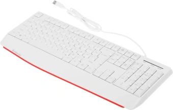 Клавиатура Defender HB-546 белый USB (подставка для запястий) (45547) кабель 1.8м - купить недорого с доставкой в интернет-магазине