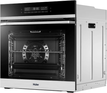 Духовой шкаф Электрический Haier HOQ-F5AABX черный/нержавеющая сталь - купить недорого с доставкой в интернет-магазине