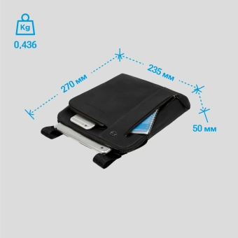 Сумка мужская Piquadro Black Square CA1816B3/N черная натур.кожа - купить недорого с доставкой в интернет-магазине