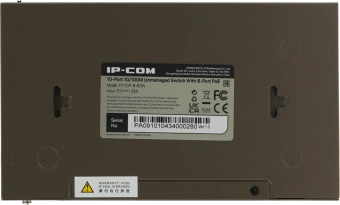 Коммутатор IP-Com F1110P-8-63W (L2) 10x100Мбит/с 8PoE 58W неуправляемый - купить недорого с доставкой в интернет-магазине