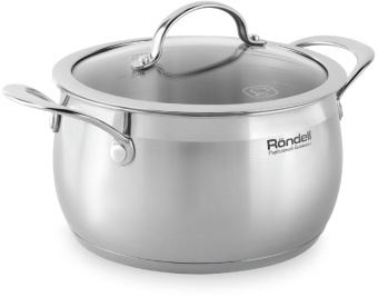 Кастрюля Rondell Admiring RDS-746 2.5л. d=18см (с крышкой) стальной - цена, купить или заказать с доставкой в интернет-магазине Кастрюля Rondell Admiring RDS-746 2.5л. d=18см (с крышкой) стальной - купить недорого с доставкой в интернет-магазине