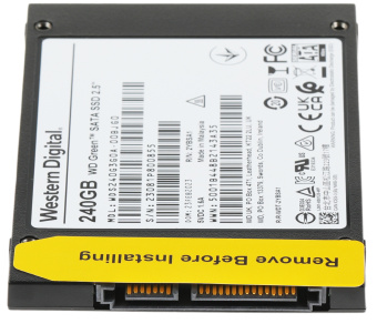 Накопитель SSD WD SATA-III 240GB WDS240G3G0A Green 2.5" - купить недорого с доставкой в интернет-магазине