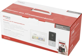 Комплект домофона HiWatch DS-D100IKWF(B) белый - купить недорого с доставкой в интернет-магазине