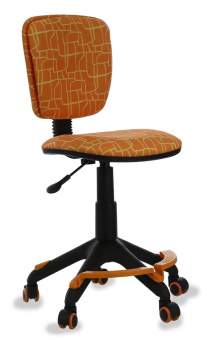 Кресло детское Бюрократ CH-204-F оранжевый жираф крестов. пластик подст.для ног - купить недорого с доставкой в интернет-магазине