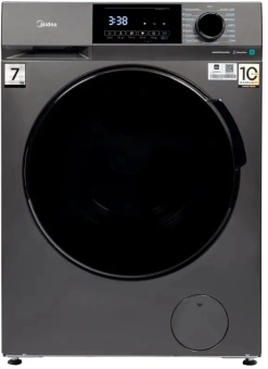 Стиральная машина Midea MFC3712BSW40/S класс: A загр.фронтальная макс.:7кг темно-серебристый инвертер - купить недорого с доставкой в интернет-магазине