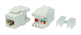 Модуль Hyperline KJ8-8P8C-C5E-180-WH информ. KeystoneRJ45 кат.5E UTP бел. (упак.:1шт) - купить недорого с доставкой в интернет-магазине