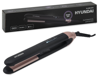 Выпрямитель Hyundai H-HS1272 40Вт черный макс.темп.:200С покрытие:керамико-турмалиновое - купить недорого с доставкой в интернет-магазине
