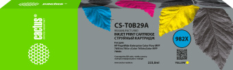 Картридж струйный Cactus CS-T0B29A 982X желтый (223мл) для HP PageWide 765dn/780 Enterprise Color - купить недорого с доставкой в интернет-магазине